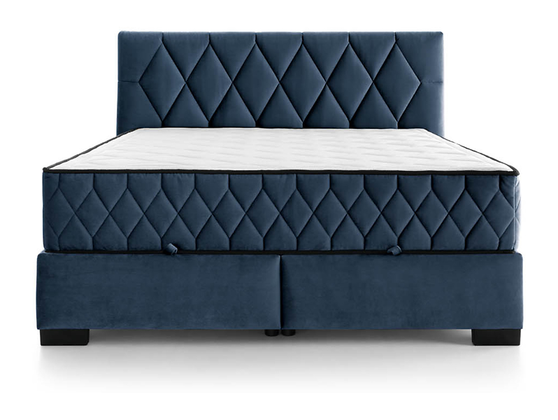łóżko kontynentalne Reve 140x200 z pojemnikiem niebieskie, 1054112