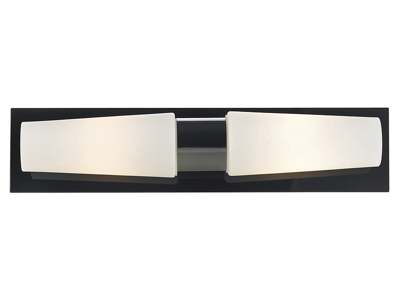 kinkiet łazienkowy Brastad LED 2-punktowy metalowy czarny, 105505