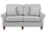 Inny kolor wybarwienia: Sofa kanapa dodatkowe poduszki jasnoszara