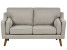 Inny kolor wybarwienia: Sofa kanapa dwuosobowa tapicerowana beżowa