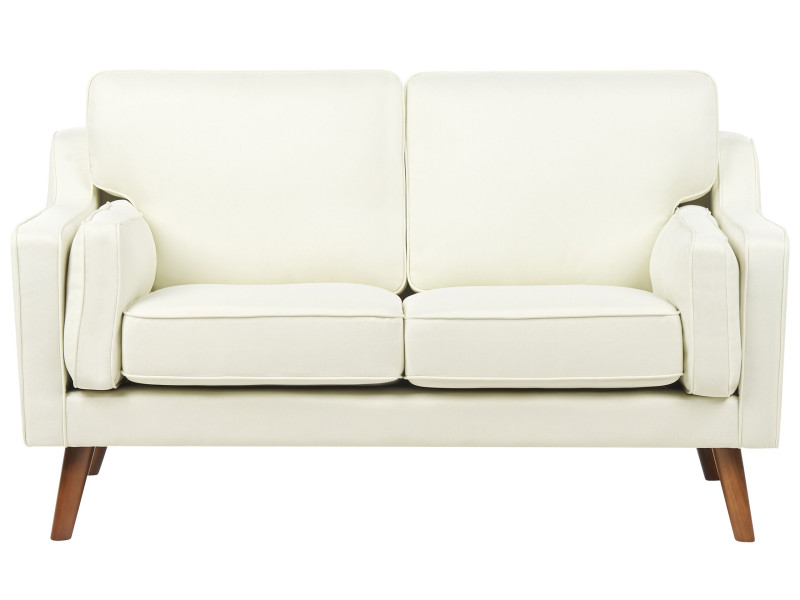 Sofa kanapa dwuosobowa tapicerowana biała, 1066227