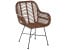 Inny kolor wybarwienia: Krzesło rattanowe brązowe CANORA