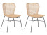 Produkt: Zestaw 2 krzeseł do jadalni rattanowy naturalny ELFROS