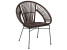 Inny kolor wybarwienia: Krzesło rattanowe brązowe SARITA