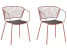 Inny kolor wybarwienia: Zestaw 2 krzeseł do jadalni miedziany RIGBY