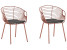 Inny kolor wybarwienia: Zestaw 2 krzeseł do jadalni miedziany HOBACK