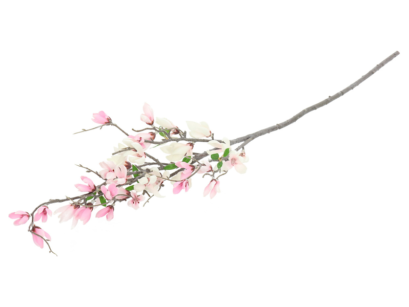 gałązka magnolii 93 cm biało-różowa, 1067876