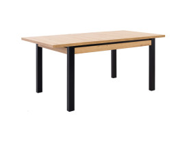 stół rozkładany Pont 140/180x90 dąb artisan/czarny matowy