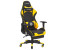 Inny kolor wybarwienia: Krzesło biurowe regulowane ekoskóra czarno-żółte VICTORY