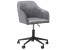Inny kolor wybarwienia: Krzesło biurowe regulowane welurowe szare VENICE