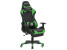 Inny kolor wybarwienia: Krzesło biurowe regulowane ekoskóra czarno-zielone VICTORY