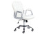 Inny kolor wybarwienia: Krzesło biurowe regulowane ekoskóra białe PRINCESS