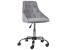 Inny kolor wybarwienia: Krzesło biurowe regulowane welurowe szare PARRISH