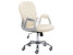 Inny kolor wybarwienia: Krzesło biurowe regulowane ekoskóra beżowe PRINCESS