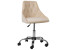 Inny kolor wybarwienia: Krzesło biurowe regulowane welurowe beżowe PARRISH