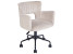 Inny kolor wybarwienia: Krzesło biurowe regulowane welurowe beżowoszare SANILAC