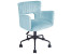 Inny kolor wybarwienia: Krzesło biurowe regulowane welurowe jasnoniebieskie SANILAC