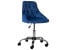 Inny kolor wybarwienia: Krzesło biurowe regulowane welurowe niebieskie PARRISH