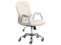 Produkt: Krzesło fotel biurowe regulowane beżowe z kryształkami