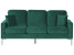 Inny kolor wybarwienia: Sofa 3-osobowa welurowa zielona GAVLE