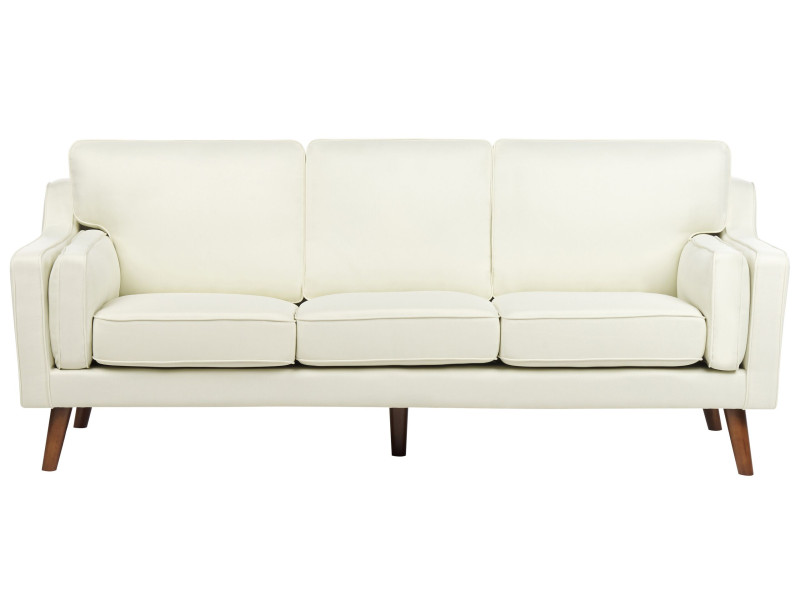 Sofa kanapa trzyosobowa tapicerowana biała, 1074162