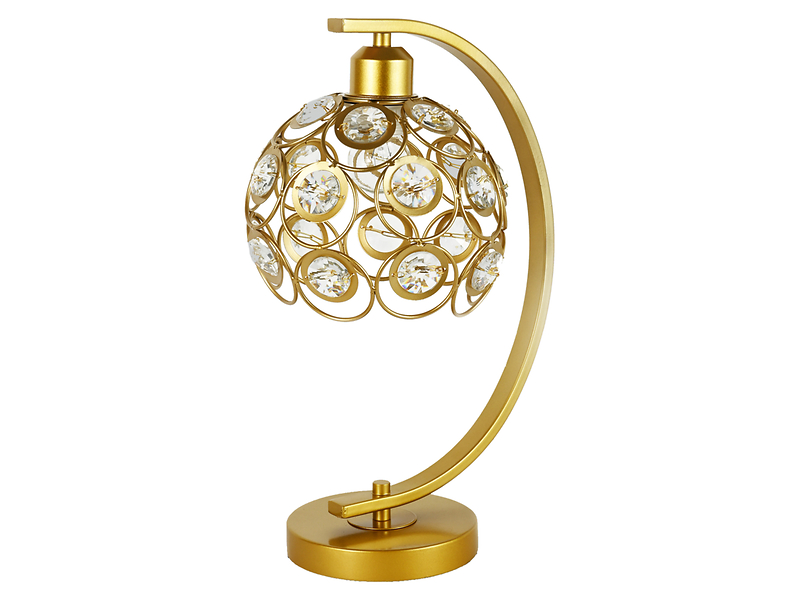 lampa stołowa Florence stalowa złota, 1074941