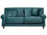 Inny kolor wybarwienia: Sofa 3-osobowa welurowa lazurowa EIKE