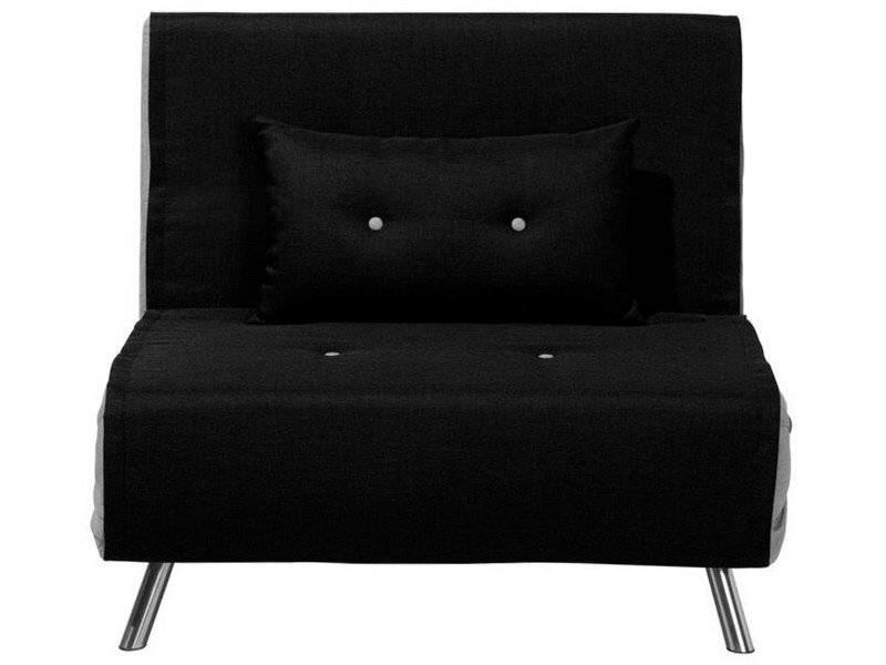 Sofa rozkładana czarna FARRIS, 1076673