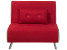 Inny kolor wybarwienia: Sofa rozkładana funkcja spania czerwona