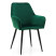 Inny kolor wybarwienia: Krzesło tapicerowane do salonu jadalni welurowe IVO zielone