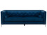 Inny kolor wybarwienia: Sofa 3-osobowa welurowa ciemnoniebieska AVALDSENES
