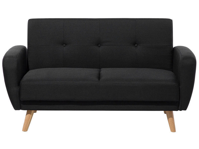 Sofa rozkładana 2-osobowa czarna FLORLI, 1077406