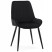 Inny kolor wybarwienia: Krzesło tapicerowane do salonu jadalni LUCA czarny welur