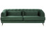Inny kolor wybarwienia: Sofa 3-osobowa welurowa zielona SLETTA