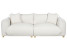 Inny kolor wybarwienia: Tapicerowana sofa z poduszkami biała