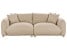 Inny kolor wybarwienia: Tapicerowana sofa z poduszkami beżowa