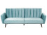 Inny kolor wybarwienia: Sofa rozkładana welurowa jasnoniebieska VIMMERBY