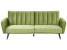 Inny kolor wybarwienia: Sofa rozkładana welurowa oliwkowa VIMMERBY