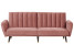 Inny kolor wybarwienia: Sofa rozkładana welurowa różowa VIMMERBY