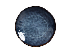 komplet obiadowy Terra ceramiczny 18 el. niebieski
