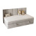Inny kolor wybarwienia: Łóżko ELZA MINI 100x200 Royal Velvet 248 z topperem