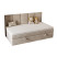 Inny kolor wybarwienia: Łóżko ELZA MINI 100x200 Royal Velvet 180 z topperem