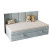 Inny kolor wybarwienia: Łóżko ELZA MINI 100x200 Jasmine 73 z topperem