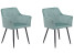 Inny kolor wybarwienia: Zestaw 2 krzeseł welurowy zielony JASMIN