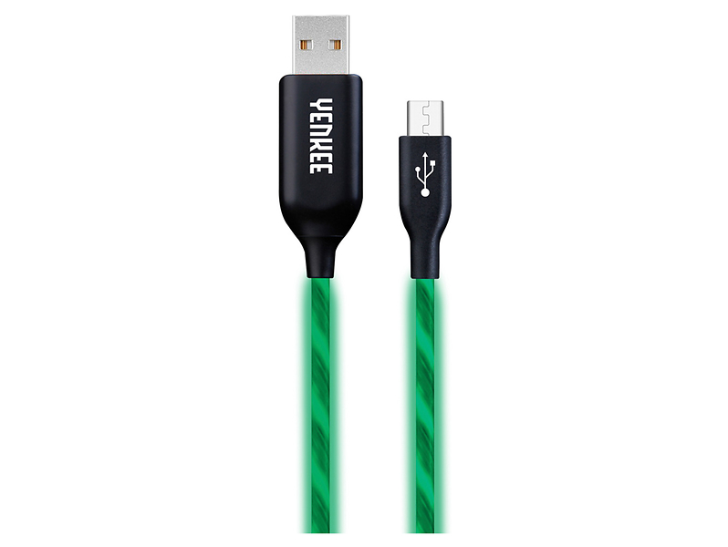 kabel synchronizacyjny i zasilający Micro USB LED Yenkee, 108176