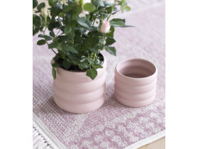 osłonka na doniczkę Globo ceramiczna różowa