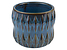 Inny kolor wybarwienia: osłonka na doniczkę Ondas ceramiczna ciemno niebieska