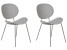 Inny kolor wybarwienia: Zestaw 2 krzeseł do jadalni jasnoszary SHONTO