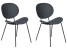 Inny kolor wybarwienia: Zestaw 2 krzeseł do jadalni czarny SHONTO