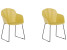 Inny kolor wybarwienia: Zestaw 2 krzeseł do jadalni żółty SYLVA